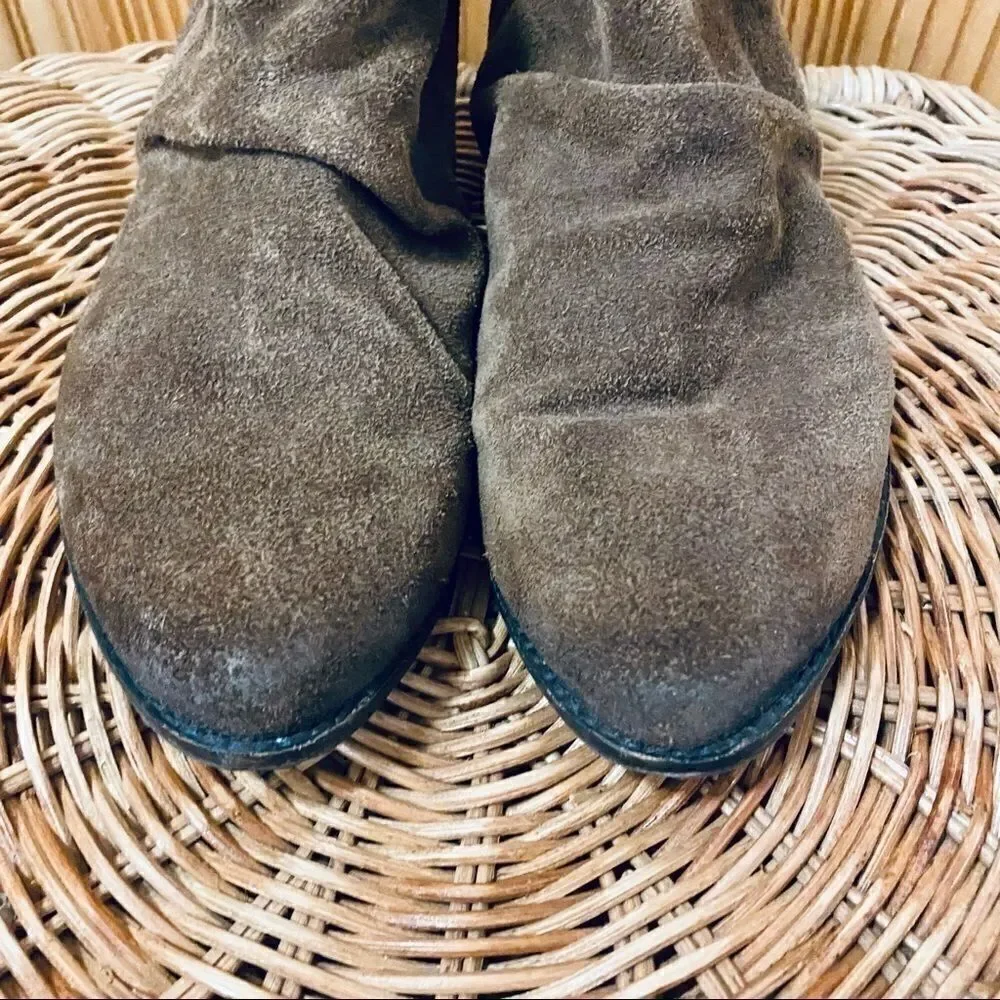 Naughty Monkey brown suede leather ankle boots 6.5